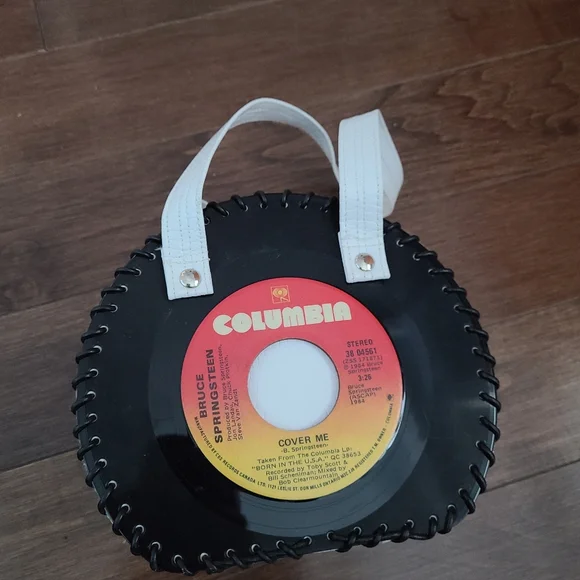 Handmade Springsteen Vinyl Purse - Picture 2 of 2